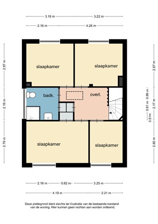 Floorplan - Knapenstraat 27, 6166 ED Geleen